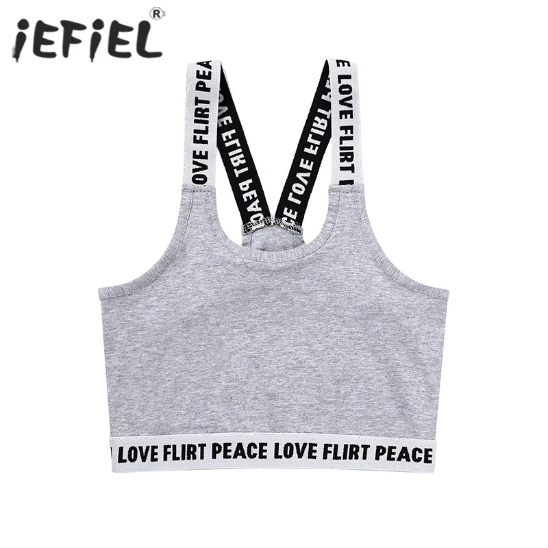 Teenager Girls Sports Vest Soft Padded Cotton Letter Print Crop Top Elastic Straps Training Bra Sportswear for Running Yoga
Teenager Girls Sports Vest Soft Padded Cotton Letter Print Crop Top Elastic Straps Training Bra Sportswear for Running Yoga
