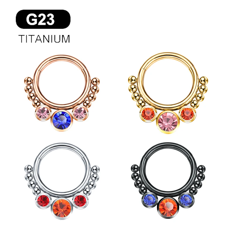 G23 Titanium Surgical Metal Tragus Earring Septum Piercing Zircon Plating Nose Ear Ring Clicker Women Body Jewelry 16G 2022
G23 Titanium Surgical Metal Tragus Earring Septum Piercing Zircon Plating Nose Ear Ring Clicker Women Body Jewelry 16G 2022