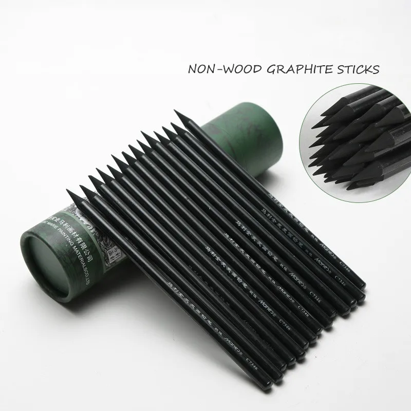 Non-Wood Graphite Pencils Soft ALL-GRAPHITE Sketching Drawing Artist Pencil Set Art Charcoal Full Graphite NO.C7346
Non-Wood Graphite Pencils Soft ALL-GRAPHITE Sketching Drawing Artist Pencil Set Art Charcoal Full Graphite NO.C7346