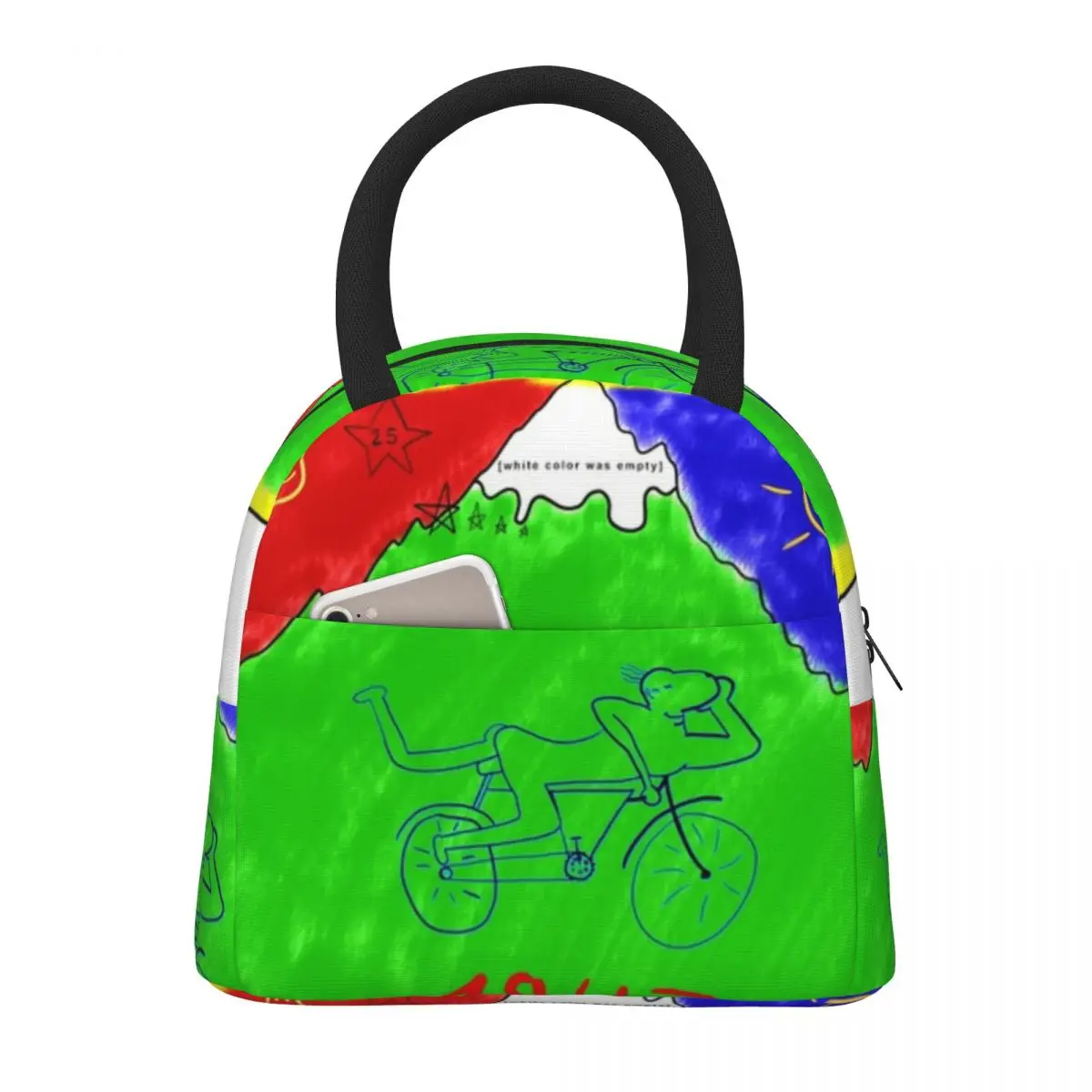 Albert Hoffman Bicycle Day Rendition Lunch Bag Portable Lunch Box Picnic Custom Cooler Bag Cute Waterproof Thermal Tote Handbags
Albert Hoffman Bicycle Day Rendition Lunch Bag Portable Lunch Box Picnic Custom Cooler Bag Cute Waterproof Thermal Tote Handbags