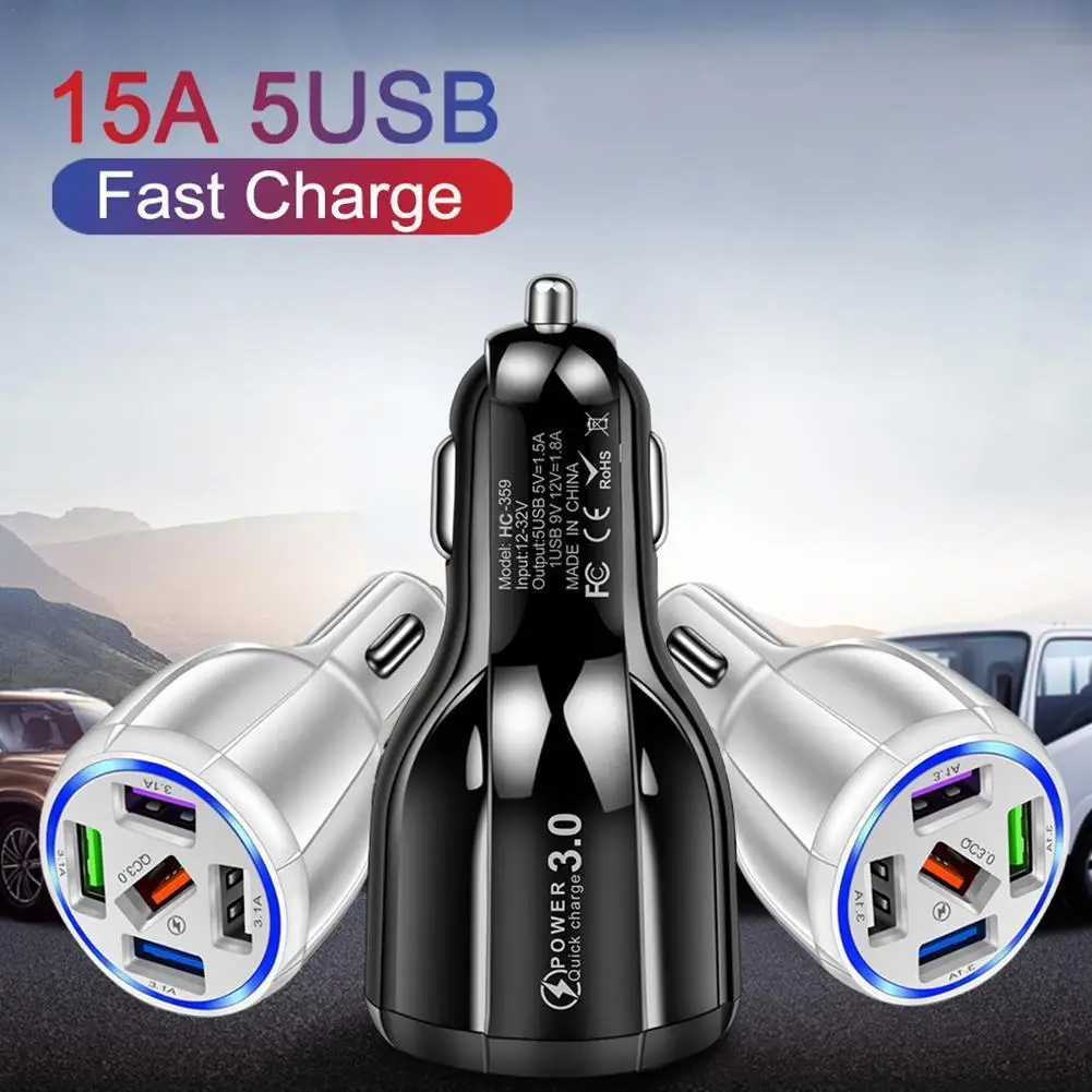 Автомобильное зарядное устройство с 5 USB-портами для iphone 12, xiaomi, redmi, Huawei, Samsung, быстрая зарядка 3,0, портативные usb-зарядные устройства, адаптер
Автомобильное зарядное устройство с 5 USB-портами для iphone 12, xiaomi, redmi, Huawei, Samsung, быстрая зарядка 3,0, портативные usb-зарядные устройства, адаптер