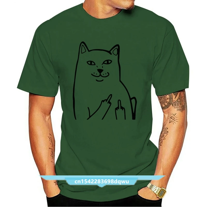 

Harajuku Style Middle Finger Pocket Cat T Shirt Funny Graphic Print Tee Shirts Go Away Short Sleeve Hispter funny t-shirt men