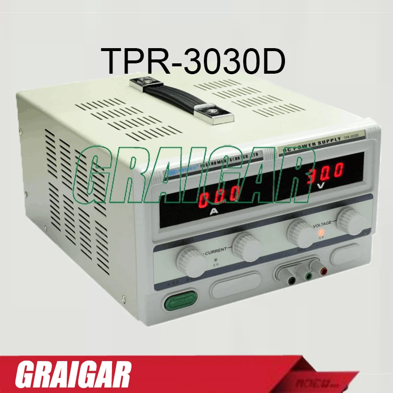 TPR-3030D DC Power Supply Voltage/Current Adjust Knob with Rough and Meticulous Adjustable LAB 220V/110V Single Channel Output
TPR-3030D DC Power Supply Voltage/Current Adjust Knob with Rough and Meticulous Adjustable LAB 220V/110V Single Channel Output