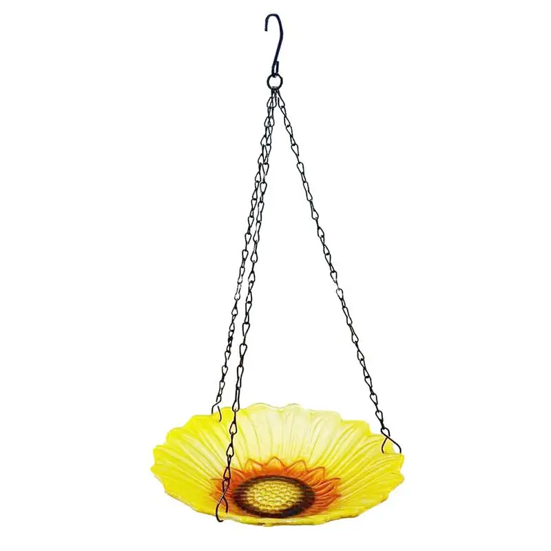 Sunflower Bird Feeder Hang Glass Bird Feeder For Outdoor Easy To Use Bird Bath Bowl For Garden Patio Porch Decor
Sunflower Bird Feeder Hang Glass Bird Feeder For Outdoor Easy To Use Bird Bath Bowl For Garden Patio Porch Decor