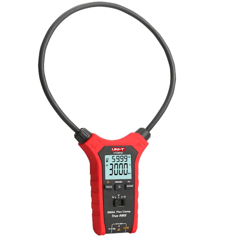 UNI-T UT281E Flex Clamp; 3000A AC True RMS гибкий зажим, измерение сопротивления/частоты/силы тока
UNI-T UT281E Flex Clamp; 3000A AC True RMS гибкий зажим, измерение сопротивления/частоты/силы тока