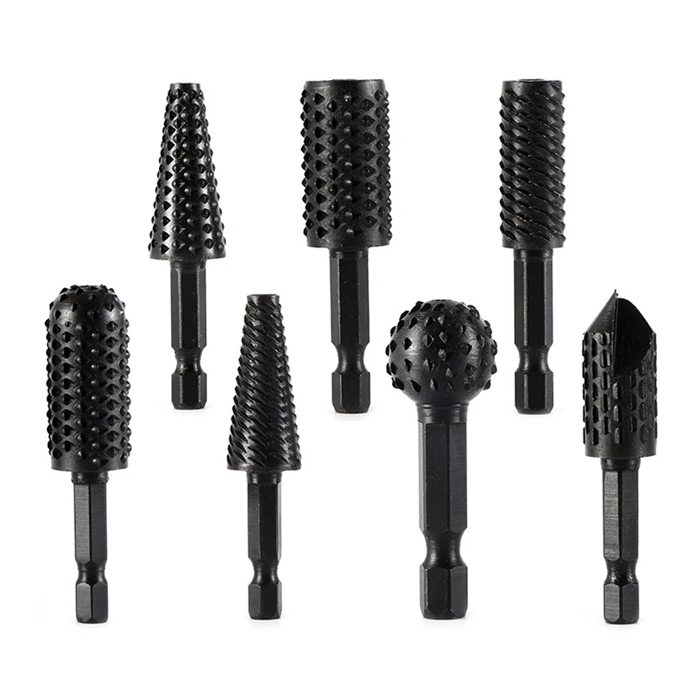 7Pcs Solid Rotary File Burr Set 6.35mm Hex Shank For Wood Plastic Carving Chamfering Reaming Polishing Woodworking Power Tool
7Pcs Solid Rotary File Burr Set 6.35mm Hex Shank For Wood Plastic Carving Chamfering Reaming Polishing Woodworking Power Tool