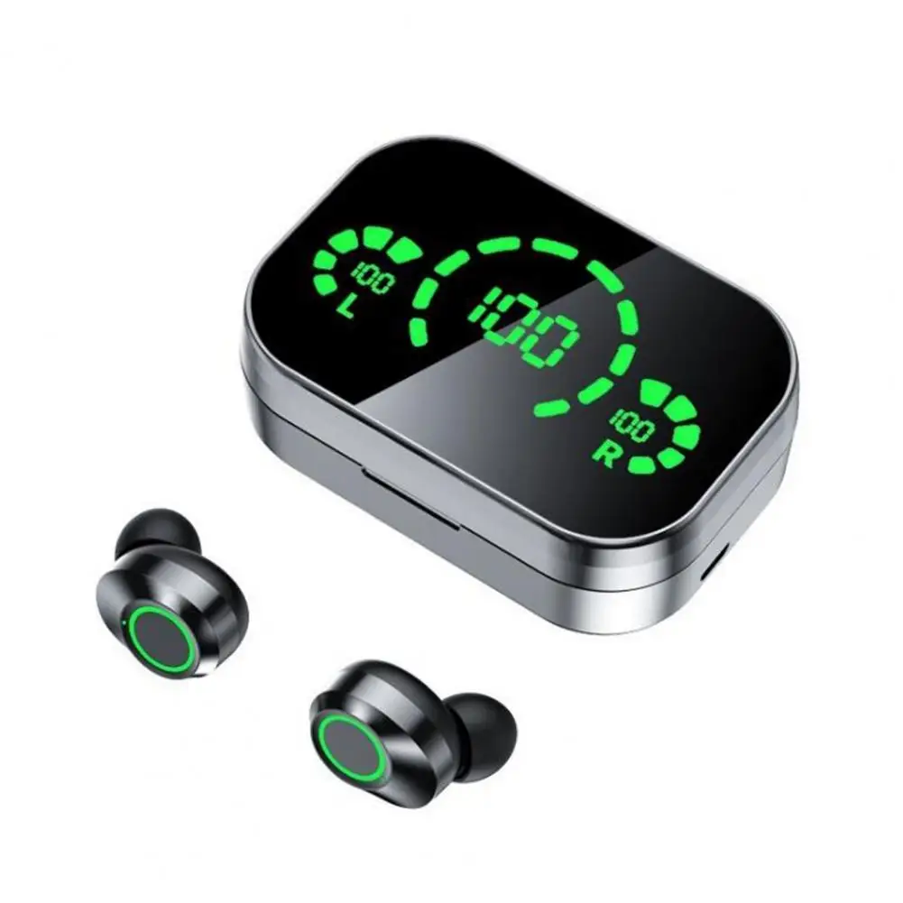 1 Pair YD03 LED Power Earphone Digital Display Fingerprint Touch Deep Bass Intelligent Noise Reduction Music Player Ergonomic De
1 Pair YD03 LED Power Earphone Digital Display Fingerprint Touch Deep Bass Intelligent Noise Reduction Music Player Ergonomic De