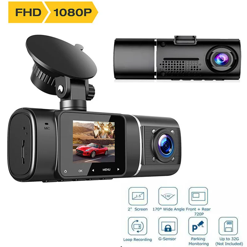 Dash Cam Front Rear 1080P 720P Car DVR Camera Dash Auto Video Recorder Dashcam IR Night Vision Car Camera For Cars Taxi
Dash Cam Front Rear 1080P 720P Car DVR Camera Dash Auto Video Recorder Dashcam IR Night Vision Car Camera For Cars Taxi