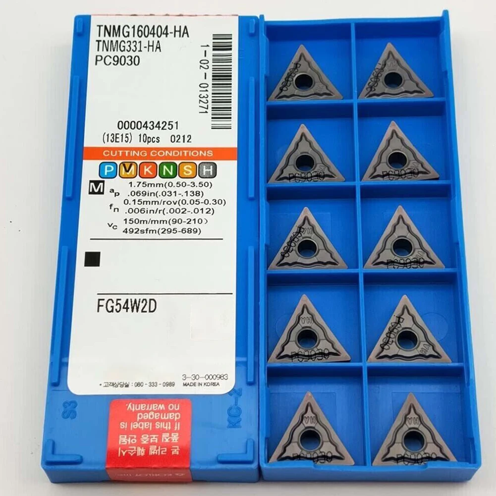 Practical TNMG160404-HA Insert Insert Turning Tool PC9030 Strong Impact Resistance 10pcs Carbide Easy To Replace
Practical TNMG160404-HA Insert Insert Turning Tool PC9030 Strong Impact Resistance 10pcs Carbide Easy To Replace