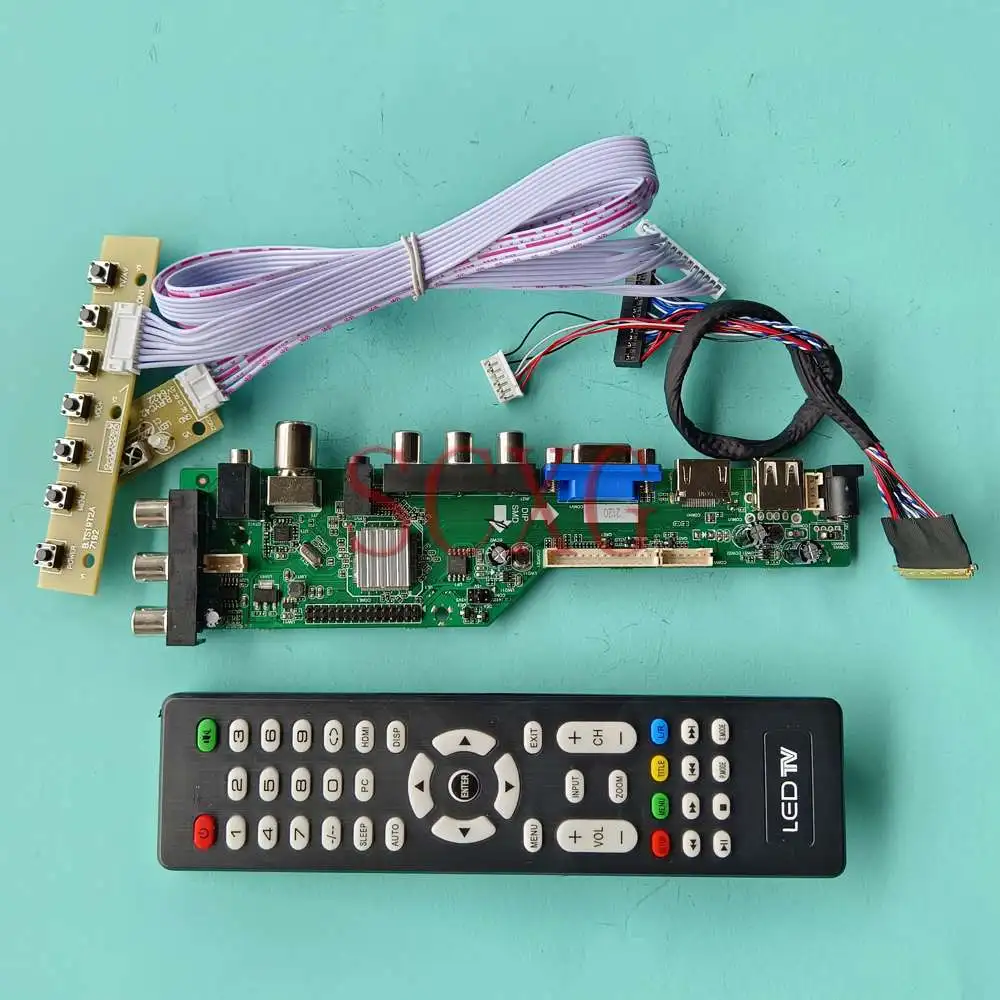 For HSD101PFW4-A00 LCD Control Driver Board Kit 1024 600 10.1" DVB Digital Signal Monitor VGA AV USB HDMI-Compatible 40 Pin LVDS
For HSD101PFW4-A00 LCD Control Driver Board Kit 1024 600 10.1" DVB Digital Signal Monitor VGA AV USB HDMI-Compatible 40 Pin LVDS
