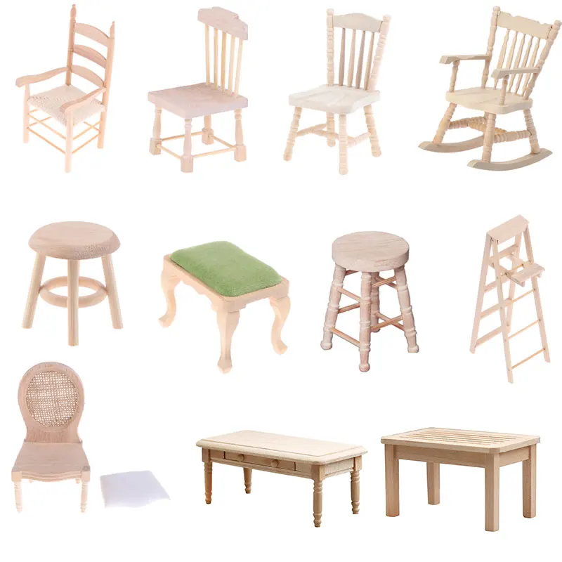 1pc Wooden Furniture Miniature Unpainted handmade Table Stool Teatable Miniatures Pretend Toys 1/12 Dollhouse Garden
1pc Wooden Furniture Miniature Unpainted handmade Table Stool Teatable Miniatures Pretend Toys 1/12 Dollhouse Garden
