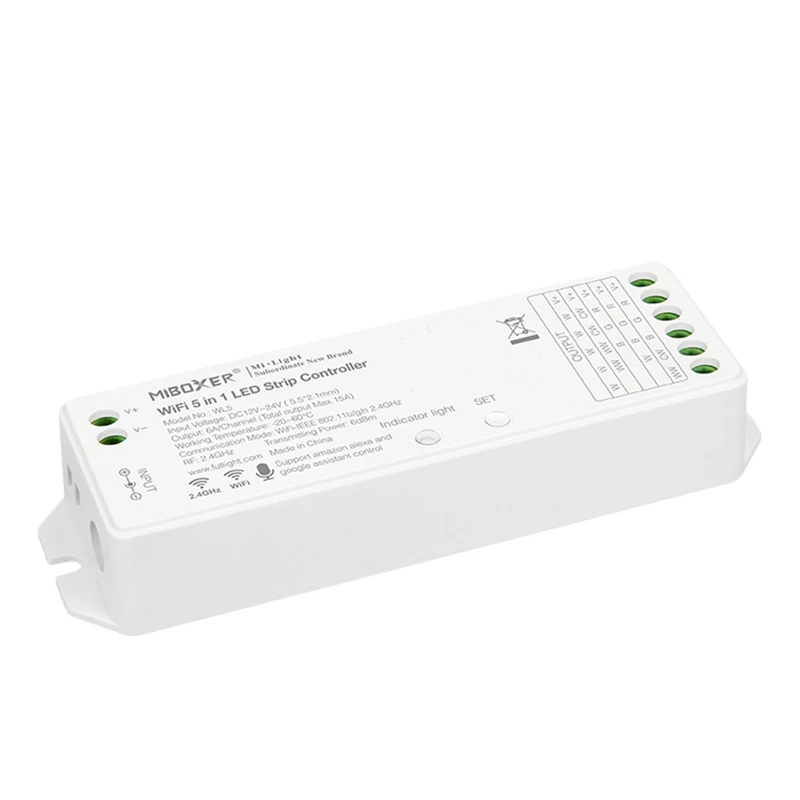 Светодиодная ленсветильник Miboxer WL5, 5 в 1, контроллер для CCT, RGB, RGBW 5050 3528 2835, приложение для управления смартфоном без дополнительного концентр...
Светодиодная ленсветильник Miboxer WL5, 5 в 1, контроллер для CCT, RGB, RGBW 5050 3528 2835, приложение для управления смартфоном без дополнительного концентр...