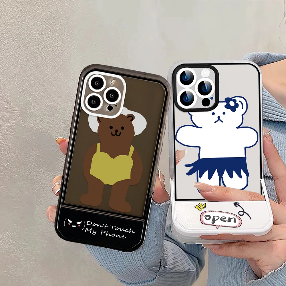 Cute Bear Stand Holder Case for iPhone 14ProMax 14Plus 13 12 11 Pro Max Luxury Transparent Soft Silicone Protection Shell Coque
Cute Bear Stand Holder Case for iPhone 14ProMax 14Plus 13 12 11 Pro Max Luxury Transparent Soft Silicone Protection Shell Coque