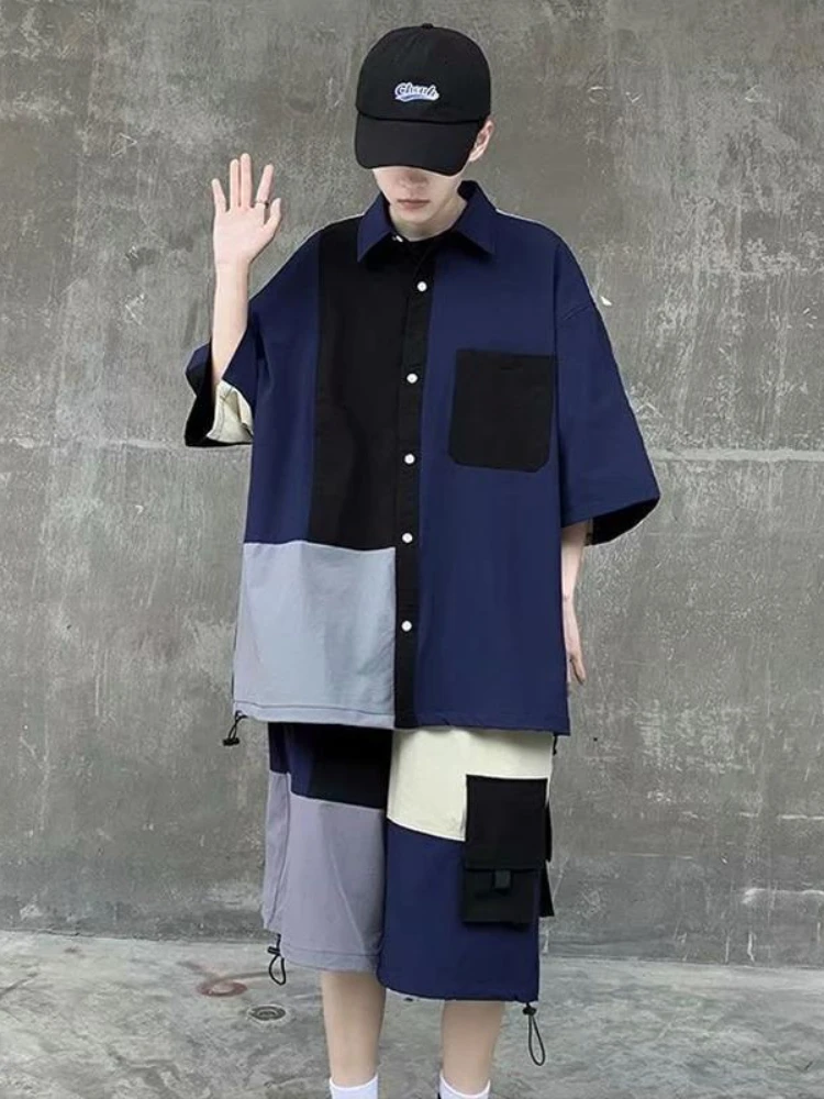 Костюм для пары, рубашка + шорты, мужские и женские свободные шорты в стиле хип-хоп, Корейская уличная одежда с коротким рукавом, футболка
Костюм для пары, рубашка + шорты, мужские и женские свободные шорты в стиле хип-хоп, Корейская уличная одежда с коротким рукавом, футболка