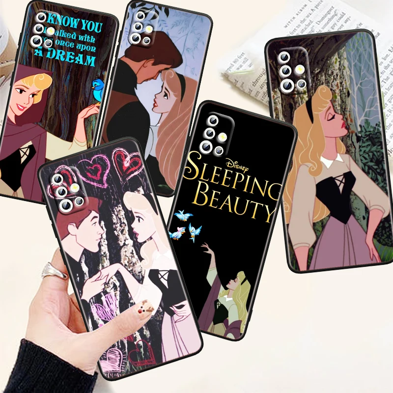 

Princess Disney Cinderella Phone Case For Samsung A73 A72 A71 A54 A53 A52 A51 A42 A33 A32 A24 A23 A22 A21S A13 A04 A03 5G Black