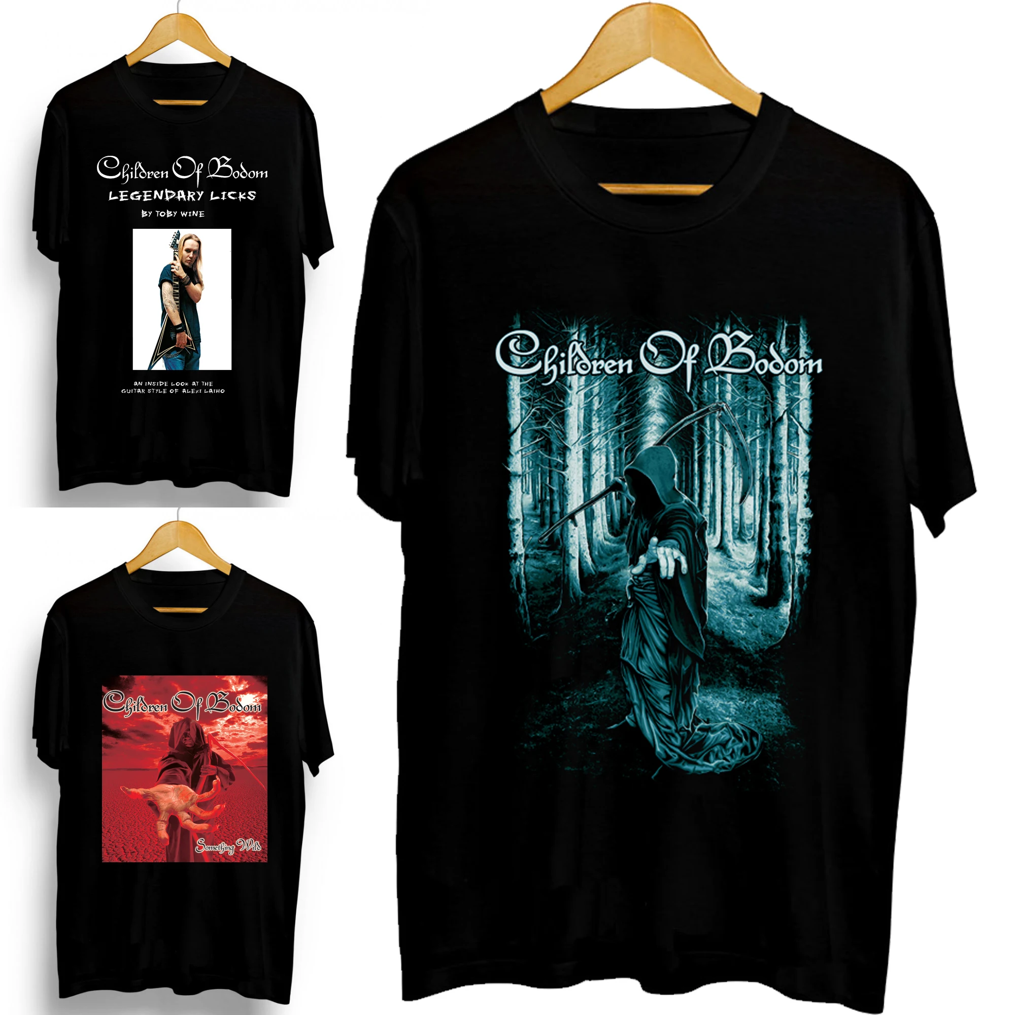 Children Of Bodom Something Wild The Reaper Black Men T-Shirt Melodic Death Metal Band Graphics New Design Cotton Tees XS-3XL
Children Of Bodom Something Wild The Reaper Black Men T-Shirt Melodic Death Metal Band Graphics New Design Cotton Tees XS-3XL