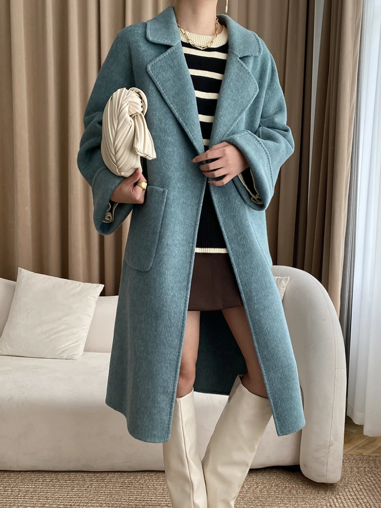 Mozuleva Winter 60% Wool Coat for Women 2023 Autumn Argyle Double-sided Woolen Coat Office Ladies Mid-length Solid Loose Coat
Mozuleva Winter 60% Wool Coat for Women 2023 Autumn Argyle Double-sided Woolen Coat Office Ladies Mid-length Solid Loose Coat