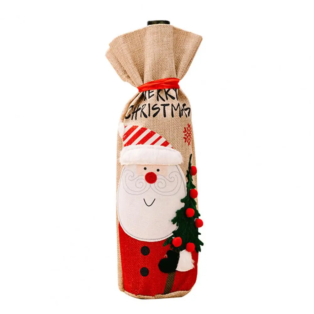Lightweight Space-saving Increase Atmosphere Reusable Cartoon Pattern Wine Bottle Bag Christmas Wine Bottle Bag for Party 
Lightweight Space-saving Increase Atmosphere Reusable Cartoon Pattern Wine Bottle Bag Christmas Wine Bottle Bag for Party
