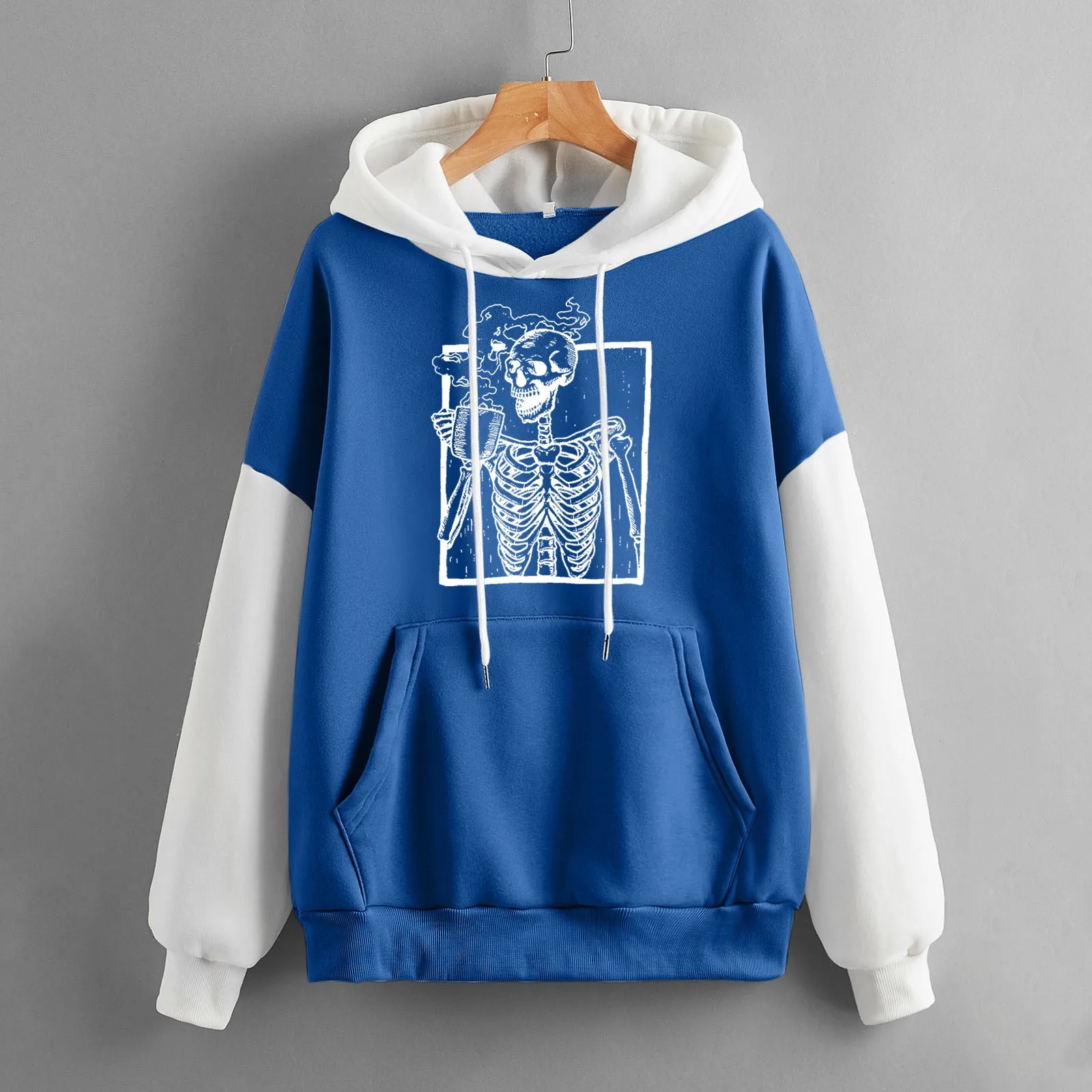 Womens Casual Long Sleeve Skeleton Printed Hoodies Pullover Drawstring Sweatshirt Women Sweater Zipper Pockets Long Sweatshirt
Womens Casual Long Sleeve Skeleton Printed Hoodies Pullover Drawstring Sweatshirt Women Sweater Zipper Pockets Long Sweatshirt