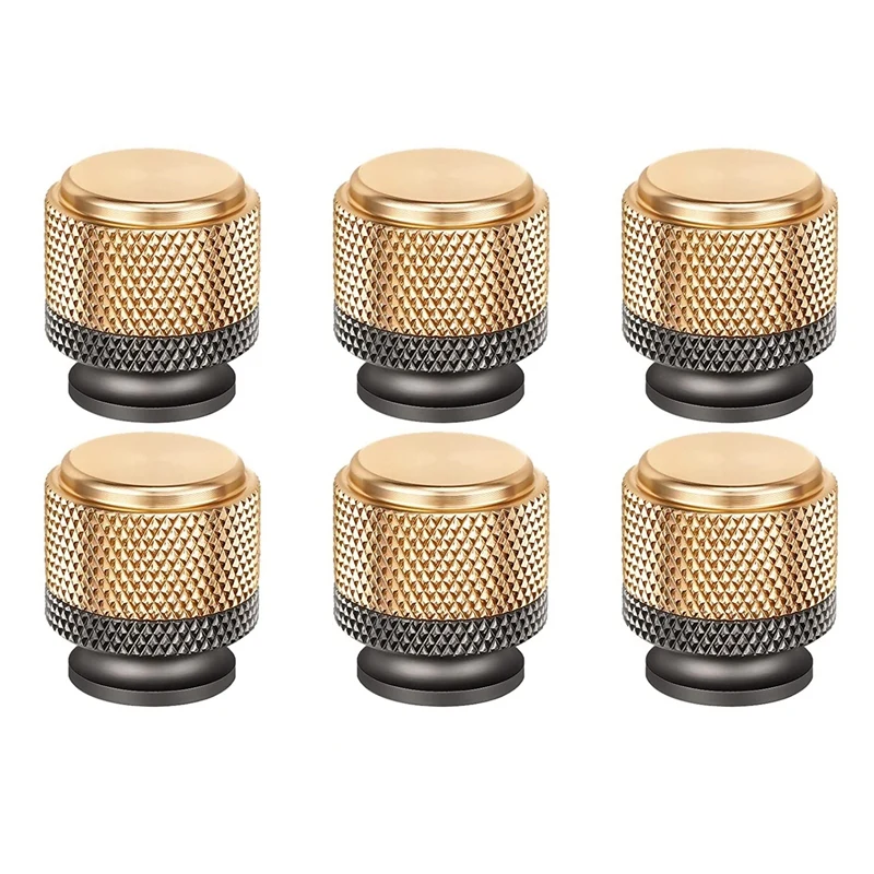 6 Pack 1Inch Cabinet Knob Aluminum Knob For Drawer Pulls Gold And Grey Oxidation Finish With Diamond Pattern
6 Pack 1Inch Cabinet Knob Aluminum Knob For Drawer Pulls Gold And Grey Oxidation Finish With Diamond Pattern