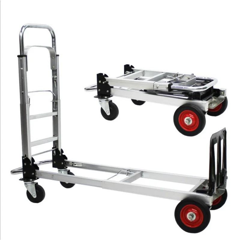 100KG Car Roll Luggage Cart Portable Luggage Trolley Folding Hand Truck Mute Flat Heavy Duty 4-wheel Foldable Shopping Cart
100KG Car Roll Luggage Cart Portable Luggage Trolley Folding Hand Truck Mute Flat Heavy Duty 4-wheel Foldable Shopping Cart