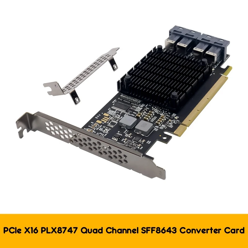 PEX8747 Adapter Card PCI-E X16 4-Port U.2 SFF8643 NVME Conversion Card Server Storage Expansion Card
PEX8747 Adapter Card PCI-E X16 4-Port U.2 SFF8643 NVME Conversion Card Server Storage Expansion Card