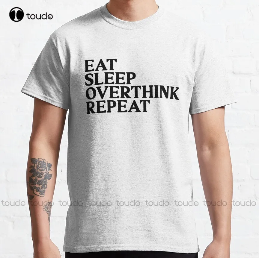 Классическая мужская футболка с надписью Eat Sleep Overthink Repeat, футболки для спортзала, оригинальный подарок, дышащие хлопковые уличные простые в...
Классическая мужская футболка с надписью Eat Sleep Overthink Repeat, футболки для спортзала, оригинальный подарок, дышащие хлопковые уличные простые в...