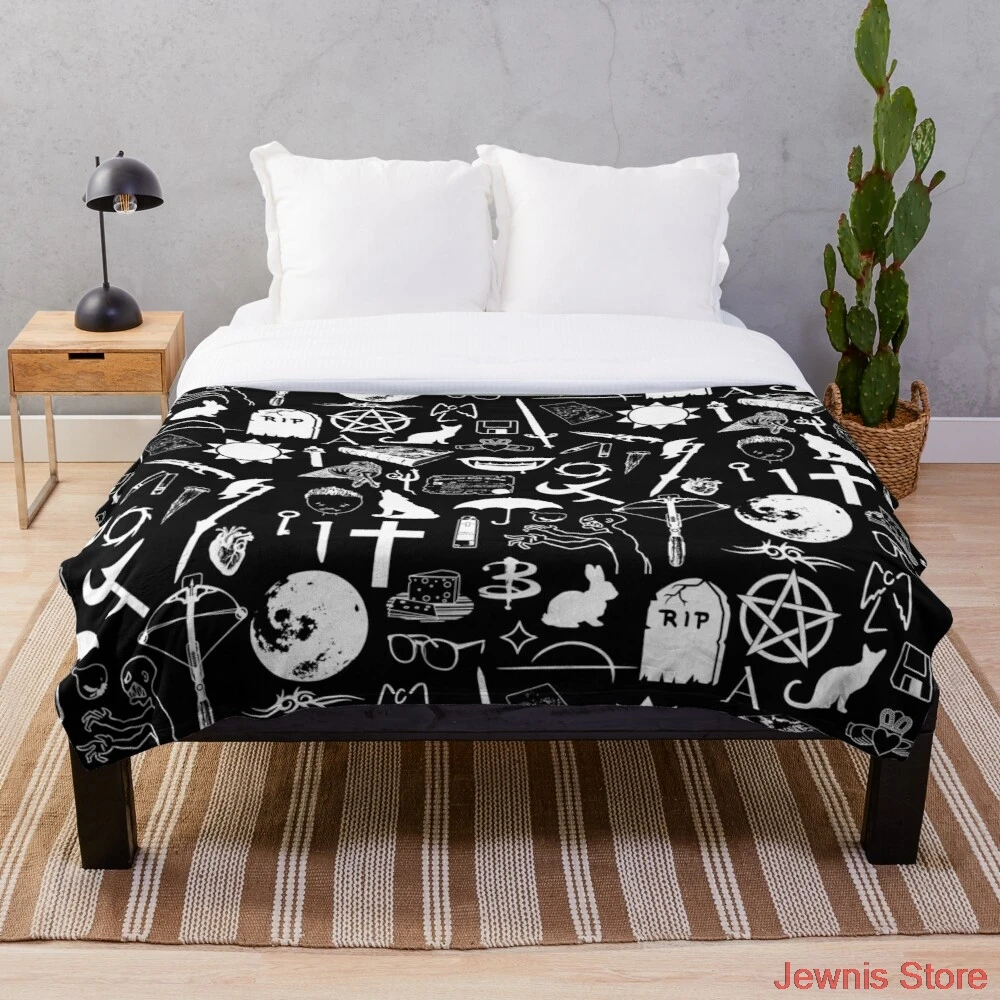 Buffy Symbology White Blanket Fleece Art Print adult Children Warm Bed Throw Blanket newborn bayby Blanket Boys Gifts
Buffy Symbology White Blanket Fleece Art Print adult Children Warm Bed Throw Blanket newborn bayby Blanket Boys Gifts