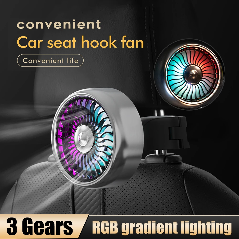 Adjustable Car Cooling Fan Universal USB For Rear Seat Passenger Headrest Mini Fan With Atmosphere Backseat Cooler Fan Tools
Adjustable Car Cooling Fan Universal USB For Rear Seat Passenger Headrest Mini Fan With Atmosphere Backseat Cooler Fan Tools