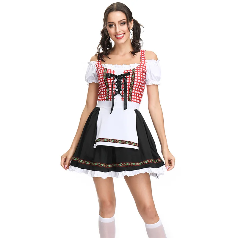 Adult Women German Traditional Beer Festival Oktoberfest Dress Halloween Cosplay Costumes Role Play Outfit 
Adult Women German Traditional Beer Festival Oktoberfest Dress Halloween Cosplay Costumes Role Play Outfit