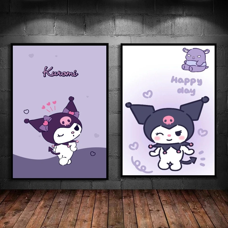 Canvas Artwork Painting Sanrios Kuromi Cartoon Character Picture Birthday Gifts Hanging Room Home Aesthetic Poster
Canvas Artwork Painting Sanrios Kuromi Cartoon Character Picture Birthday Gifts Hanging Room Home Aesthetic Poster