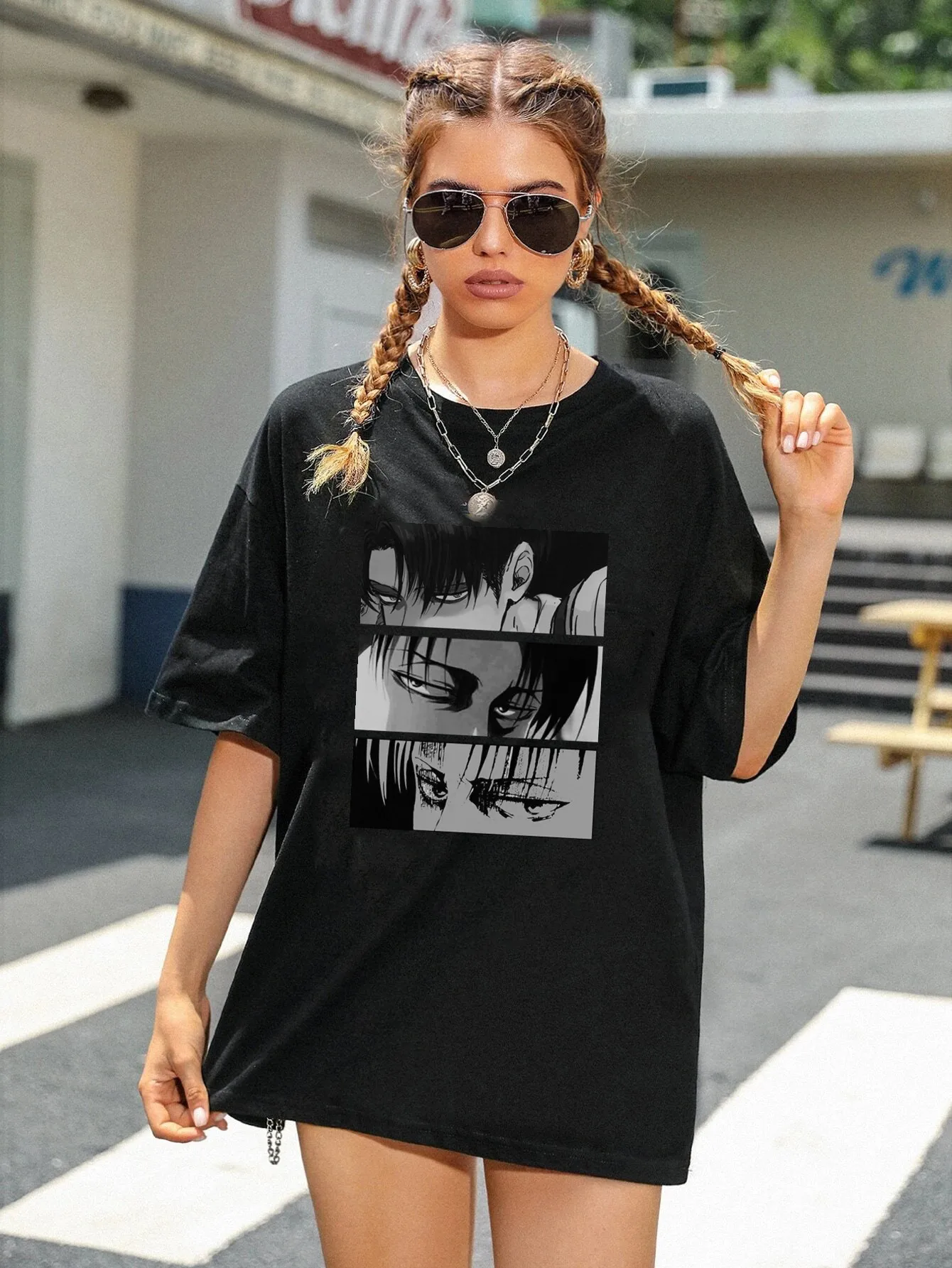 Japanese Anime Punk Women T Shirt Girl Summer Harajuku Oversized Gothic Short Sleeve Tops Tee Lady Clothes Female 90s Streewear
Japanese Anime Punk Women T Shirt Girl Summer Harajuku Oversized Gothic Short Sleeve Tops Tee Lady Clothes Female 90s Streewear