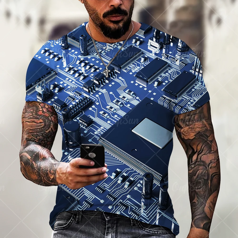 Men's T-shirts Summer Short Sleeve Fashion 3d Print Technical Oversized New Funny Top Tees Causal Aesthetic Original Men Shirt
Men's T-shirts Summer Short Sleeve Fashion 3d Print Technical Oversized New Funny Top Tees Causal Aesthetic Original Men Shirt