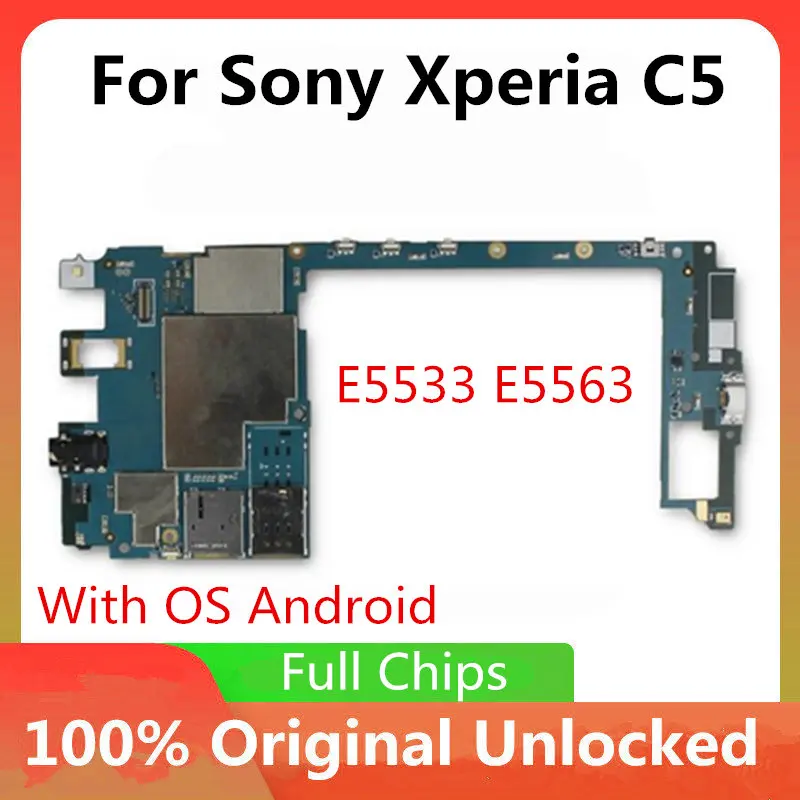 Оригинальная материнская плата для Sony Xperia C5 Ultra E5533 E5563 разблокированная 16 Гб