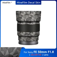 SONY50 1.8 / 50 1.8 Lens Vinyl Decal Skin Anti Scratch Wrap Cover for Sony FE 50mm F1.8 ( SEL50F18F ) Lens Sticker Film