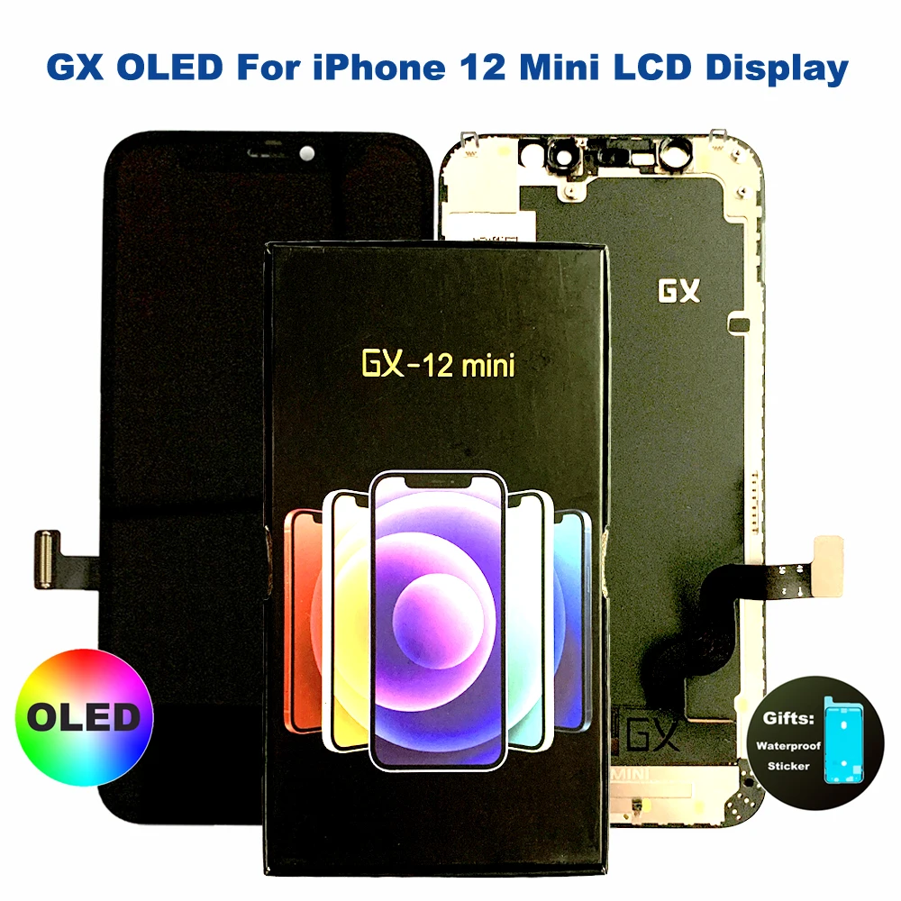 GX OLED For iPhone 12 Mini LCD With Touch Screen Digitizer Assembly OLED For iPhone 12Mini LCD Display Screen Replacement Parts
GX OLED For iPhone 12 Mini LCD With Touch Screen Digitizer Assembly OLED For iPhone 12Mini LCD Display Screen Replacement Parts