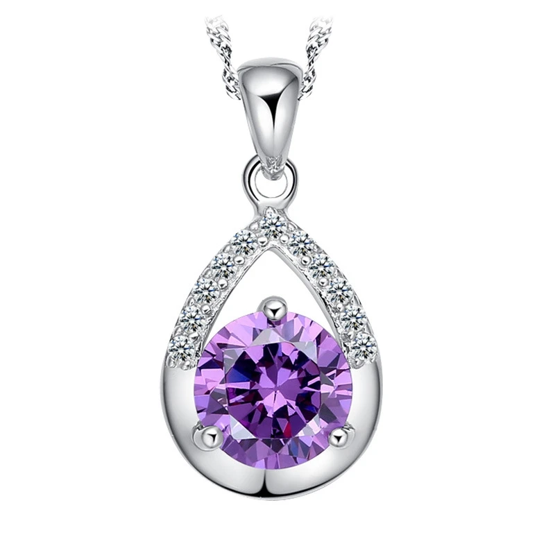 Top Quality Silver Color Women Necklace Fashion Luscious High Quality Zircon Water Drop Pendant Clavicle Chain Jewelry Gifts
Top Quality Silver Color Women Necklace Fashion Luscious High Quality Zircon Water Drop Pendant Clavicle Chain Jewelry Gifts
