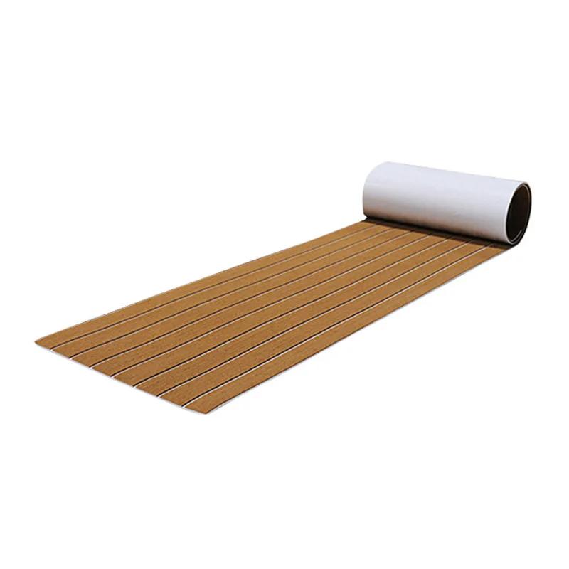6MM Self Adhesive EVA Foam Teak Sheet Marine Boat Yacht Synthetic Decking Foam Floor Mat Flooring Brown 240X45cm
6MM Self Adhesive EVA Foam Teak Sheet Marine Boat Yacht Synthetic Decking Foam Floor Mat Flooring Brown 240X45cm