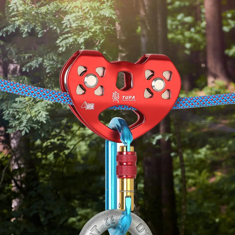 30kN Cable Trolley Pulley with Ball Bearing Outdoor Rock Ice Climbing Accessories Caving Rescue Aluminum Alloy Pulley
30kN Cable Trolley Pulley with Ball Bearing Outdoor Rock Ice Climbing Accessories Caving Rescue Aluminum Alloy Pulley
