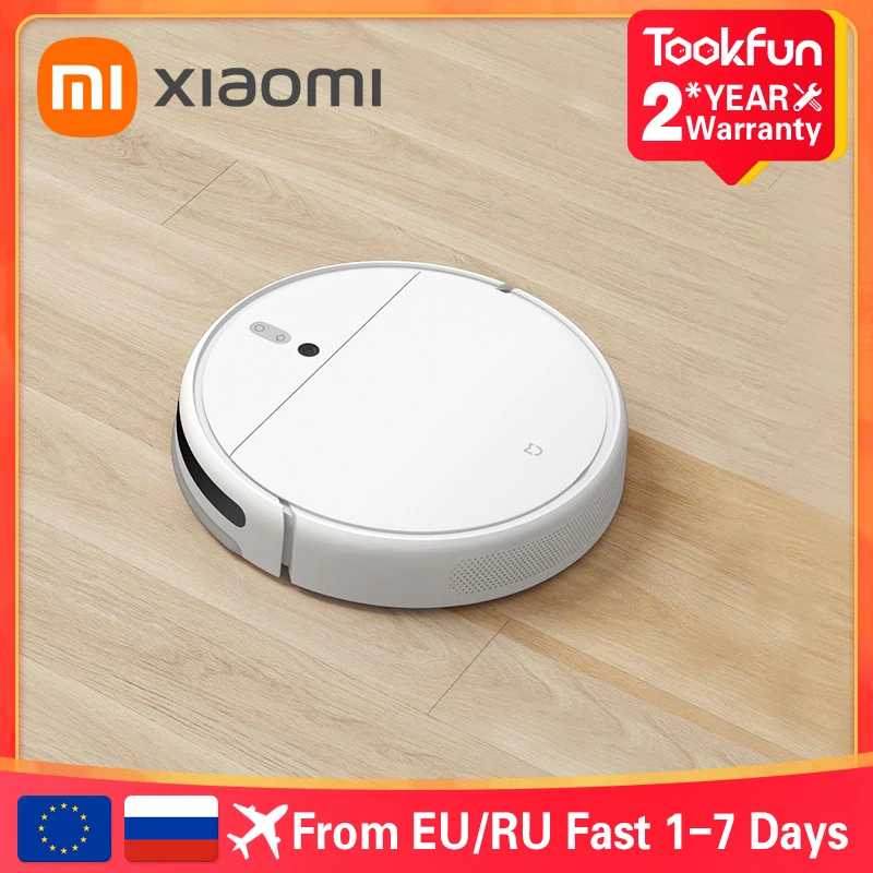 

XIAOMI MIJIA Robot Vacuum Cleaner 1C for Home Wet Mopping Auto Sweeping Dust Sterilize 2500PA cyclone Suction Smart Planned Map