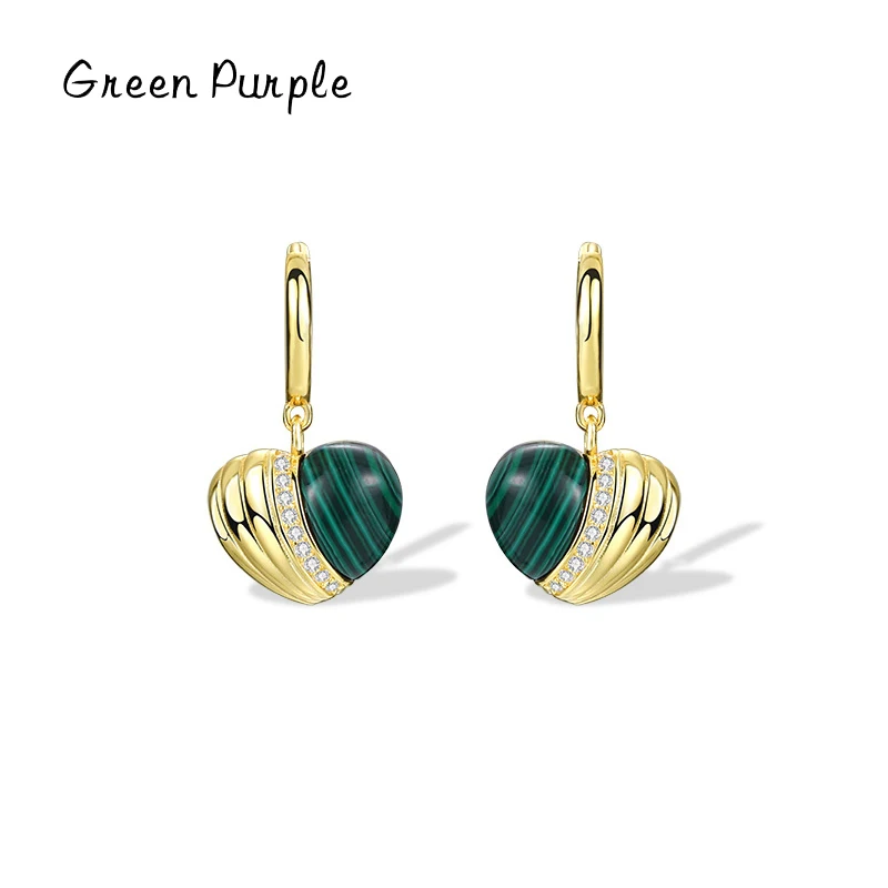 Vintage Natural Malachite Love Heart Hoop Earrings 925 Sterling Silver Luxury Trendy Earring For Women Wedding Jewelry Brincos
Vintage Natural Malachite Love Heart Hoop Earrings 925 Sterling Silver Luxury Trendy Earring For Women Wedding Jewelry Brincos