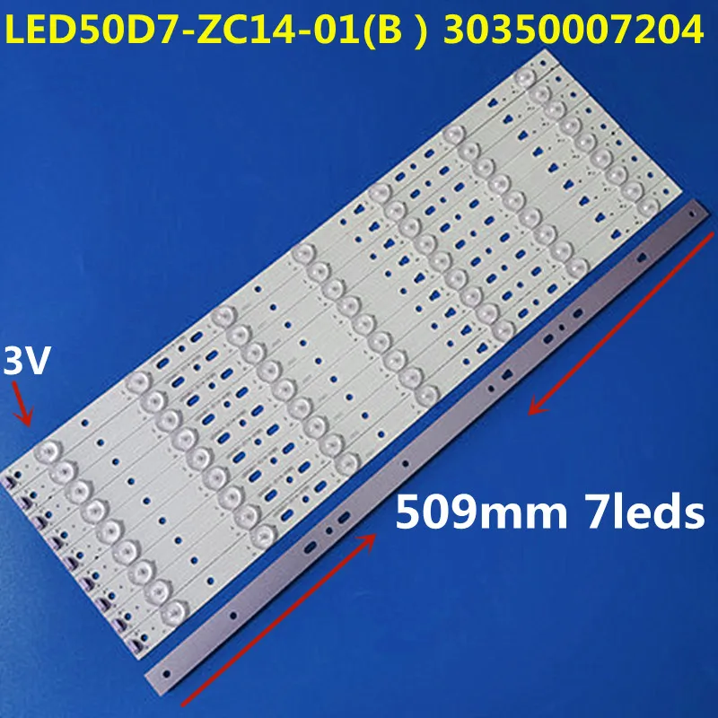 New 10pcs LED Strip LED50D7-ZC14-01(B) LED50D14-ZC14-01/02/03/04/05A For D50MF7000 50S510 LED50A900 LD50U3000 V500HJ1-PE8
New 10pcs LED Strip LED50D7-ZC14-01(B) LED50D14-ZC14-01/02/03/04/05A For D50MF7000 50S510 LED50A900 LD50U3000 V500HJ1-PE8
