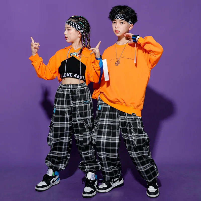 MODX Hip Hop Sweatshirt Plaid Joggers Girls Crop Top Hoodies Street Dance Pants Clothes Set Kids Streetwear Outfit Child Costume
MODX Hip Hop Sweatshirt Plaid Joggers Girls Crop Top Hoodies Street Dance Pants Clothes Set Kids Streetwear Outfit Child Costume