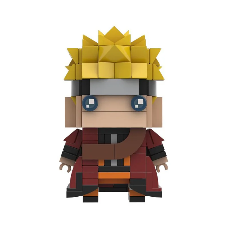 

MOC Creative Ideas Japan Ninja Anime Cartoon Movie action Figures Brickheadz Sets Model Building Blocks Toys For Children Gift