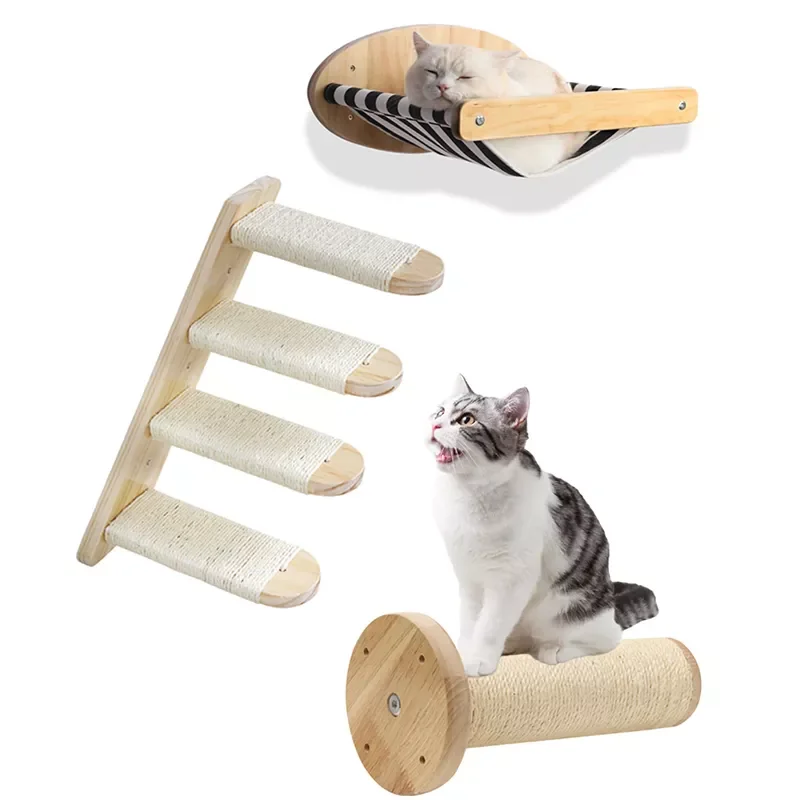1Pc Wall Mounted Cat Furniture Wooden Cat Shelves Perches For Wall Cat Steps Ladder Bed Activity Tree Climbing Structure Modern 
1Pc Wall Mounted Cat Furniture Wooden Cat Shelves Perches For Wall Cat Steps Ladder Bed Activity Tree Climbing Structure Modern