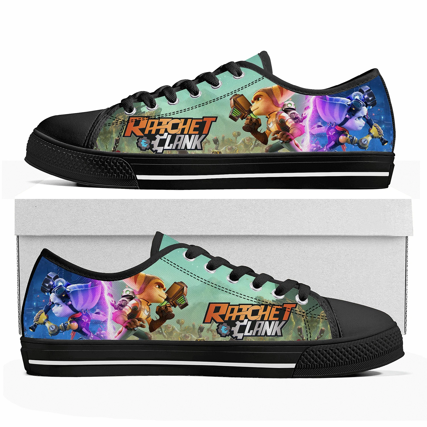 Ratchet & Clank Rift Apart Low Top Sneakers Hot Cartoon Game Womens Mens High Quality Shoes Casual Tailor Made Canvas Sneaker
Ratchet & Clank Rift Apart Low Top Sneakers Hot Cartoon Game Womens Mens High Quality Shoes Casual Tailor Made Canvas Sneaker