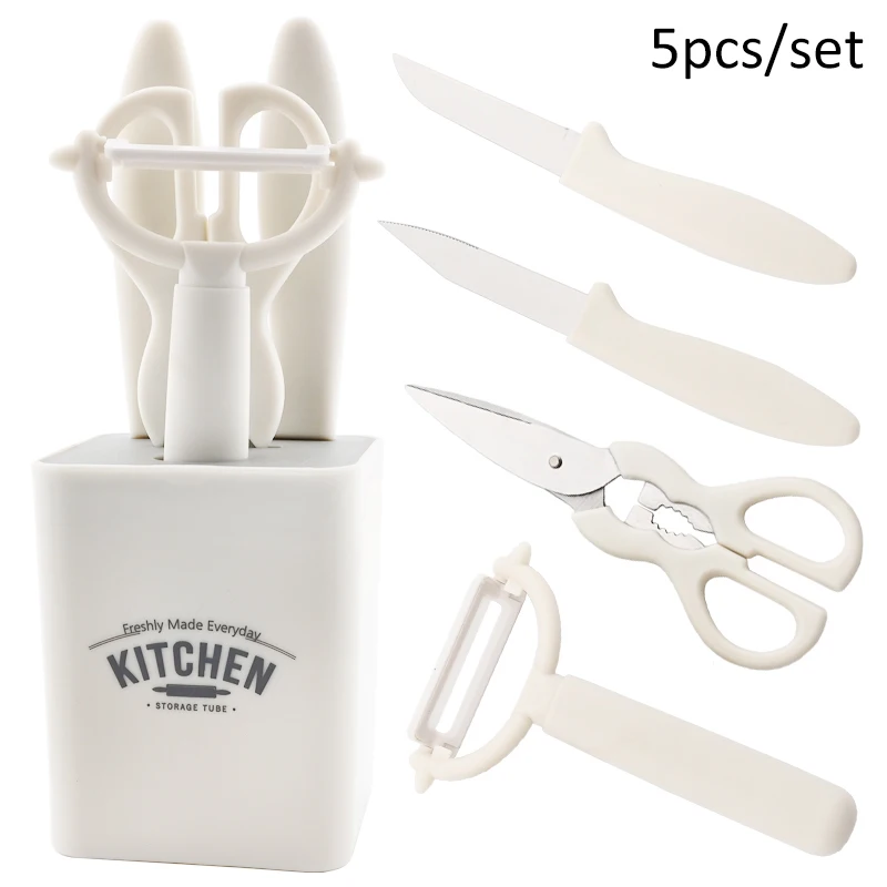 Kitchen 5-piece Set Stainless Steel Multi-Function Vegetable Fruit Peeler Kitchen Scissor Fruit Cutter Peeler Kitchen Tool Set
Kitchen 5-piece Set Stainless Steel Multi-Function Vegetable Fruit Peeler Kitchen Scissor Fruit Cutter Peeler Kitchen Tool Set