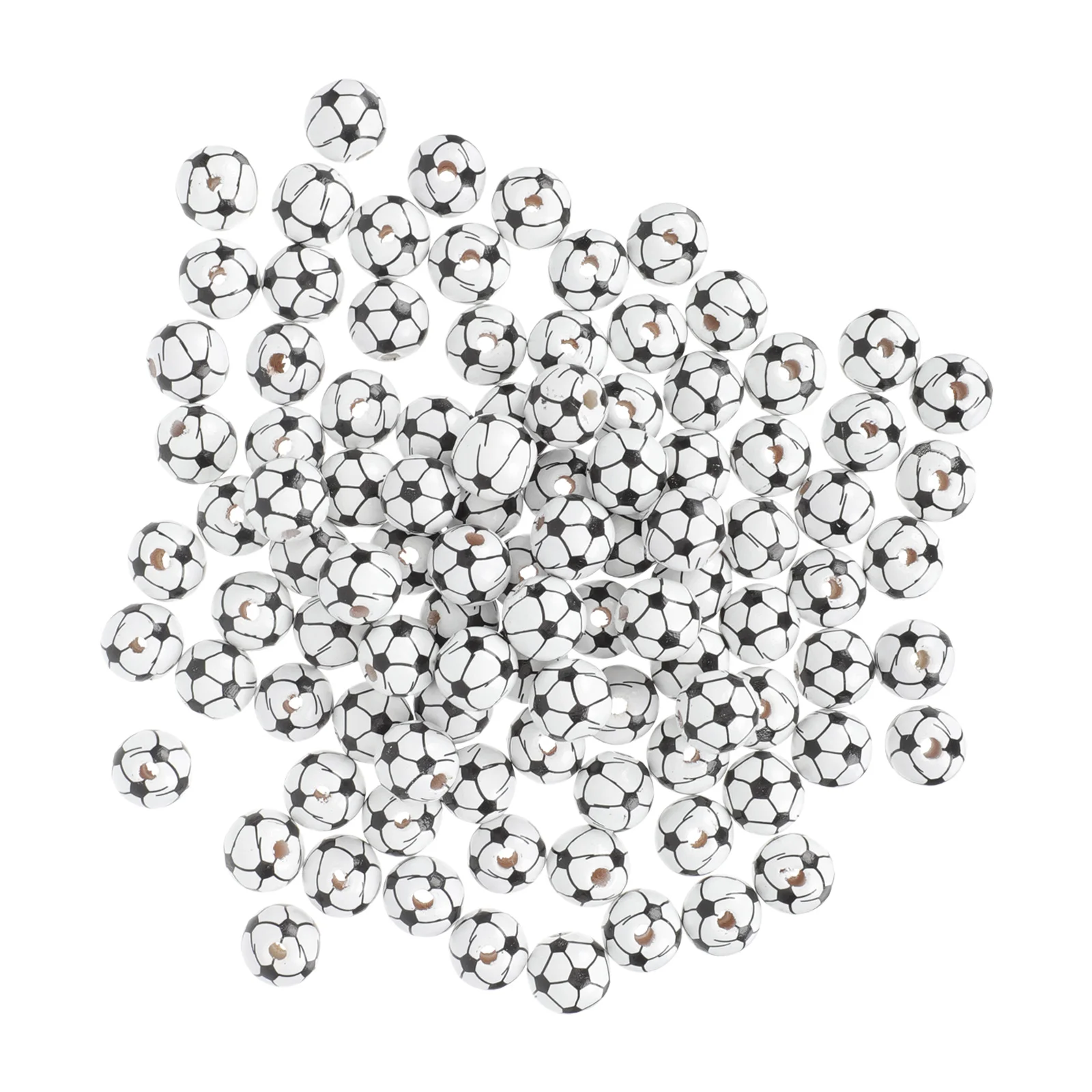 Soccer Balls Sports Beads Charms: 100pcs Wooden Football Spacer Beads for DIY Crafts Friendship Bracelets Jewelry Making
Soccer Balls Sports Beads Charms: 100pcs Wooden Football Spacer Beads for DIY Crafts Friendship Bracelets Jewelry Making
