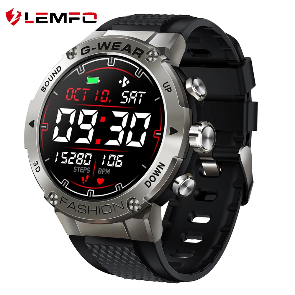 Смарт-часы LEMFO мужские с Bluetooth 3 боковыми кнопками |
