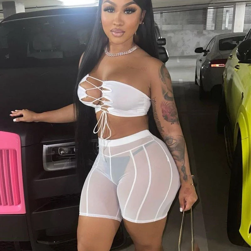 WUHE White Black Sexy See Through Mesh Shorts for Women Summer Bottoms Midi Waist Biker Shorts Leggings Clubwear Short Pants
WUHE White Black Sexy See Through Mesh Shorts for Women Summer Bottoms Midi Waist Biker Shorts Leggings Clubwear Short Pants